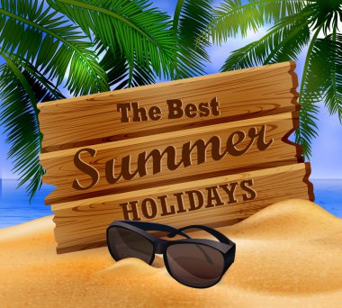 tropikal vektör arka plan