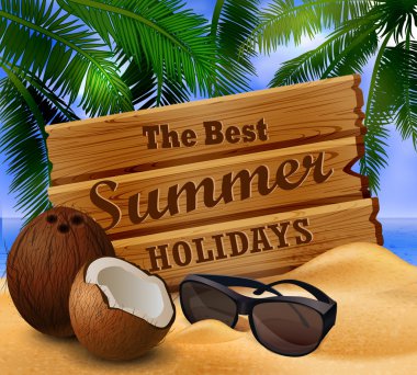 tropikal vektör arka plan