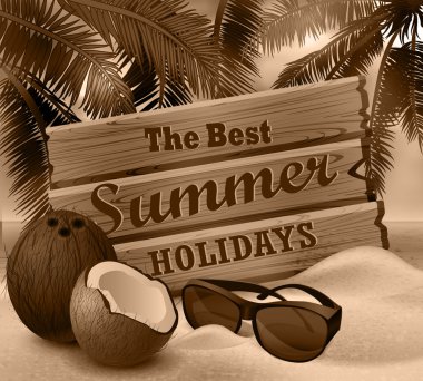 tropikal vektör arka plan