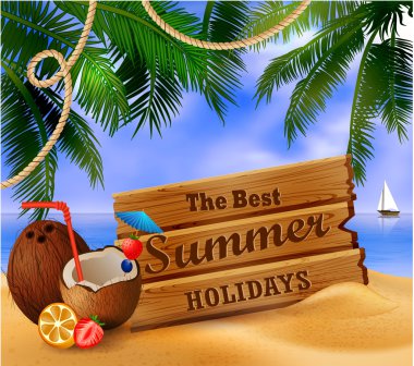 tropikal vektör arka plan