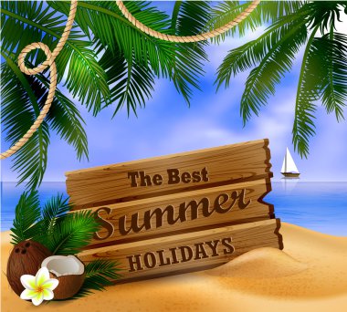 tropikal vektör arka plan