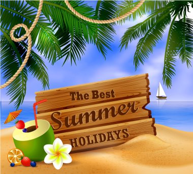 tropikal vektör arka plan