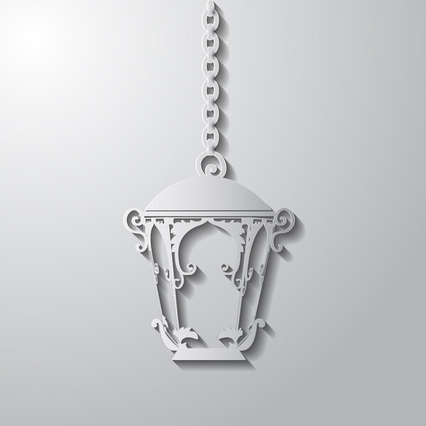 street paper light silhouette