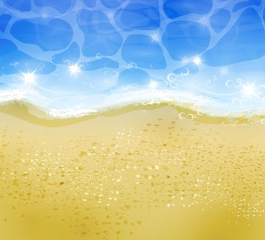 Güzel plaj manzarası