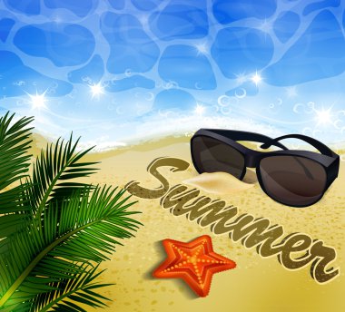 Güzel plaj manzarası