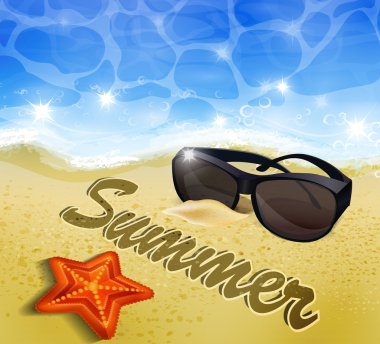 Güzel plaj manzarası