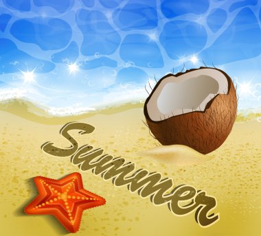 Güzel plaj manzarası