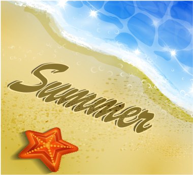 Güzel plaj manzarası