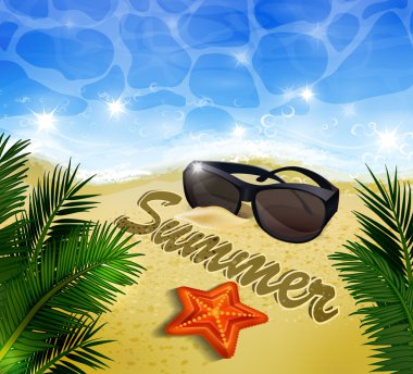 Güzel plaj manzarası