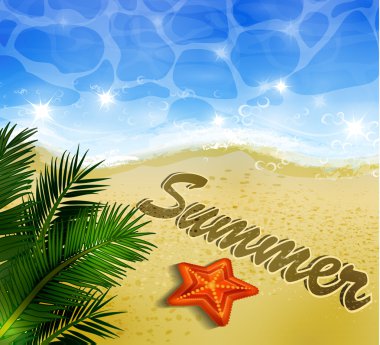 Güzel plaj manzarası