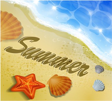 Güzel plaj manzarası