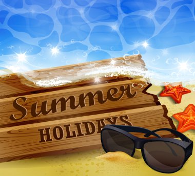 Güzel plaj manzarası