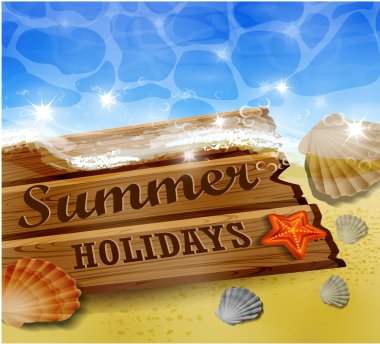 Güzel plaj manzarası