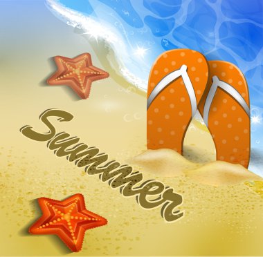 Güzel plaj manzarası