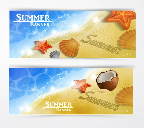 Travel and vacation vector banners