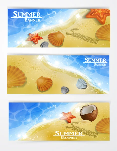 Travel and vacation vector banners