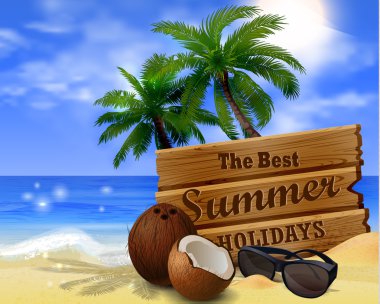 tropikal vektör arka plan