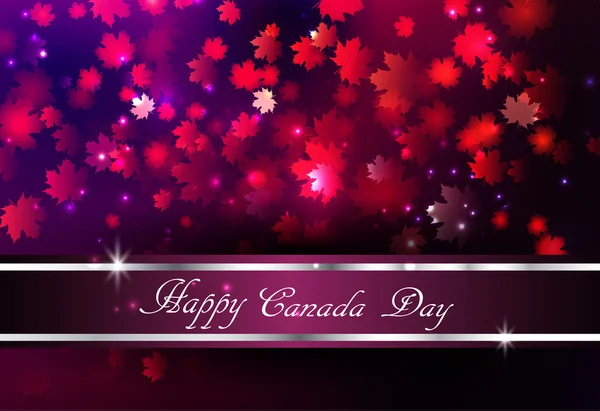 快乐加拿大天背景 — 图库矢量图片