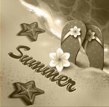 Güzel plaj manzarası