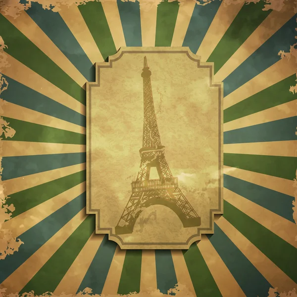 Paris im Vintage-Stil Poster — Stockvektor