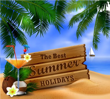 tropikal vektör arka plan