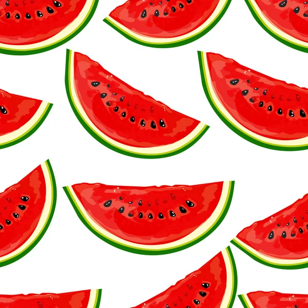 Nahtlose Muster Wassermelonen — Stockvektor