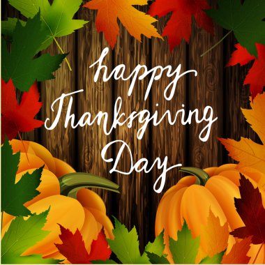 Çerçeve ve kabaklar Ahşap dokusu üzerinde yaprak