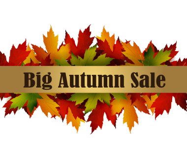 izole sonbahar özel satış poster