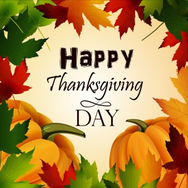 Sonbahar yaprakları ve balkabakları