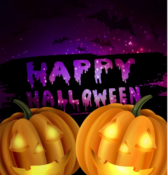 Feliz Halloween escrito a mano — Archivo Imágenes Vectoriales