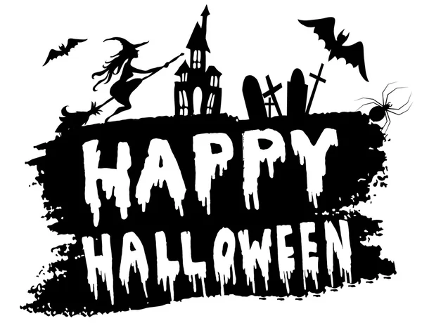 Happy Halloween hanwritten — Wektor stockowy