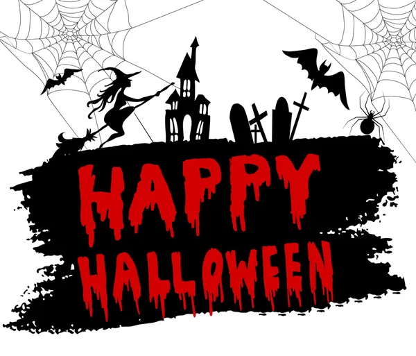 Buon Halloween scritto a mano — Vettoriale Stock