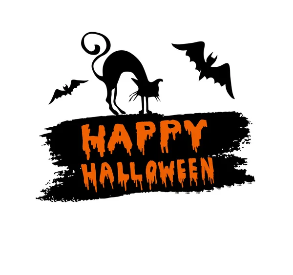 Feliz Halloween escrito a mano — Archivo Imágenes Vectoriales