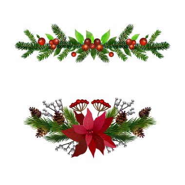 Noel Holly süsleme vektörünü brunch 'lıyor