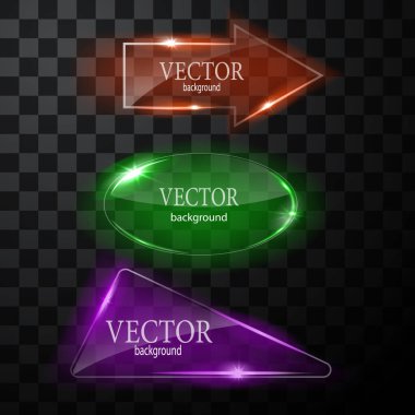 Cam vektör düğmesi düzlemi. Kolay düzenlenebilir arkaplan