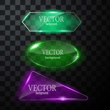 Cam vektör düğmesi düzlemi. Kolay düzenlenebilir arkaplan