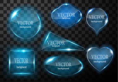 Cam vektör düğmesi düzlemi. Kolay düzenlenebilir arkaplan