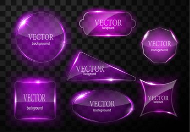 Cam vektör düğmesi düzlemi. Kolay düzenlenebilir arkaplan