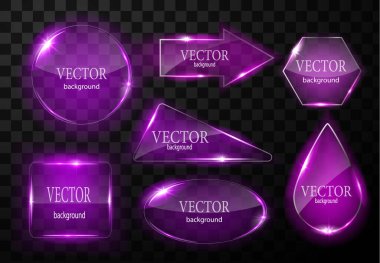 Cam vektör düğmesi düzlemi. Kolay düzenlenebilir arkaplan