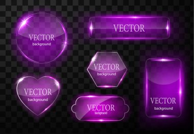 Cam vektör düğmesi düzlemi. Kolay düzenlenebilir arkaplan