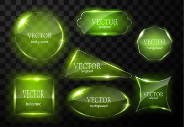 Cam vektör düğmesi düzlemi. Kolay düzenlenebilir arkaplan