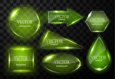 Cam vektör düğmesi düzlemi. Kolay düzenlenebilir arkaplan