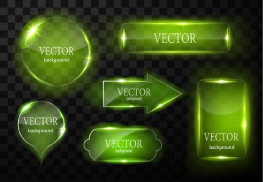 Cam vektör düğmesi düzlemi. Kolay düzenlenebilir arkaplan