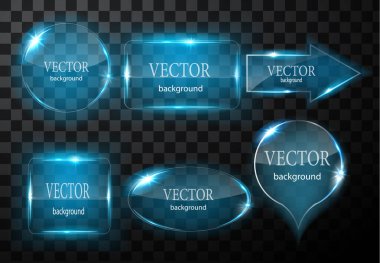 Cam vektör düğmesi düzlemi. Kolay düzenlenebilir arkaplan