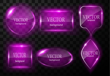 Cam vektör düğmesi düzlemi. Kolay düzenlenebilir arkaplan