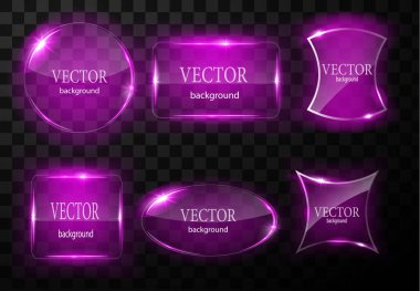 Cam vektör düğmesi düzlemi. Kolay düzenlenebilir arkaplan