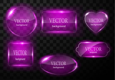 Cam vektör düğmesi düzlemi. Kolay düzenlenebilir arkaplan