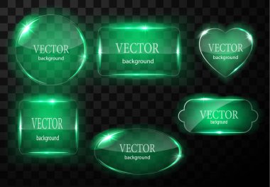 Cam vektör düğmesi düzlemi. Kolay düzenlenebilir arkaplan