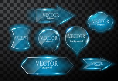 Cam vektör düğmesi düzlemi. Kolay düzenlenebilir arkaplan