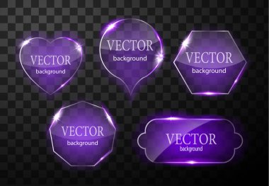 Cam vektör düğmesi düzlemi. Kolay düzenlenebilir arkaplan